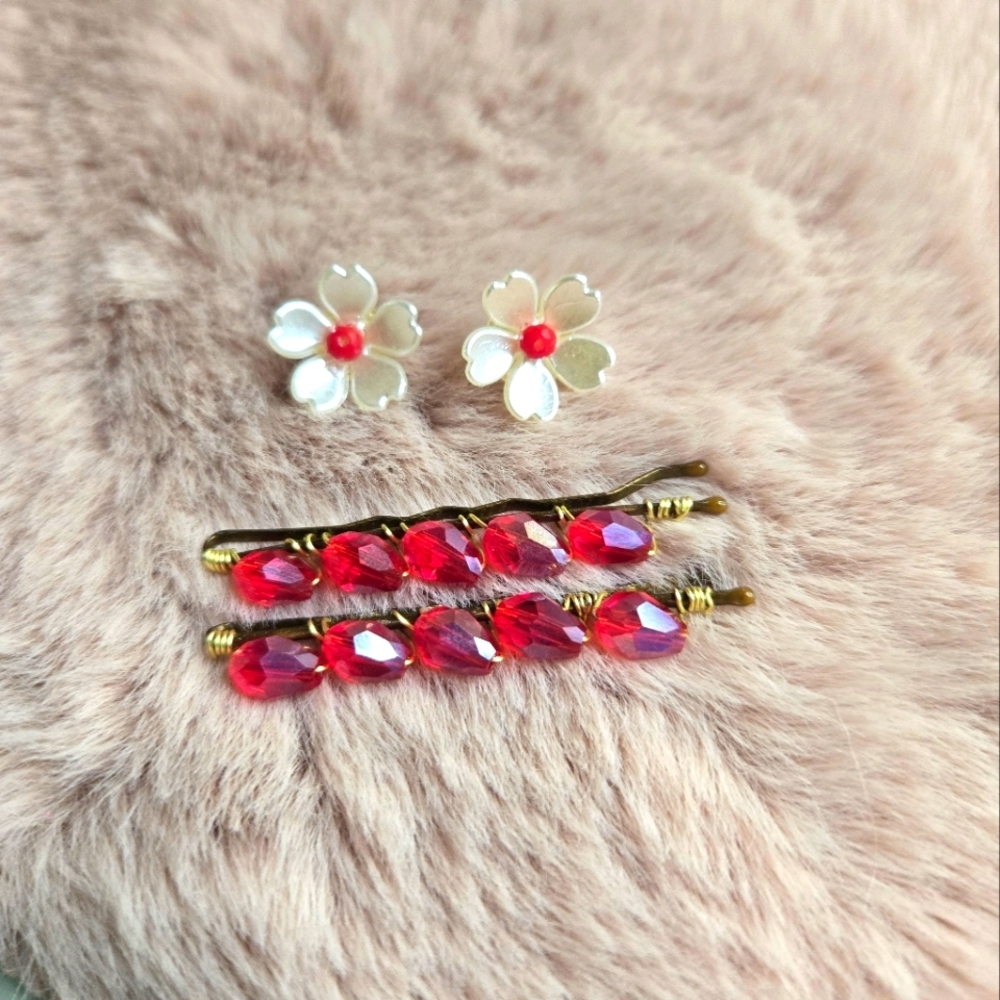 Barrette studs set - Picture 3 of 4